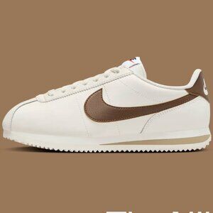 Nike Cortez Leather Women's 7.5 Brown Sail Khaki White Cacao Wow Shoes Sneakers